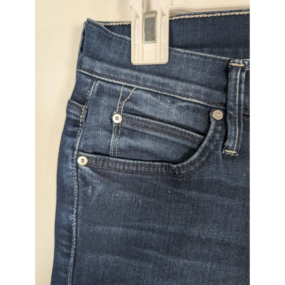 Mother Jeans Womens 26 Blue The Rascal‎ Ankle Snippet Raw Hem Tongue And Chic